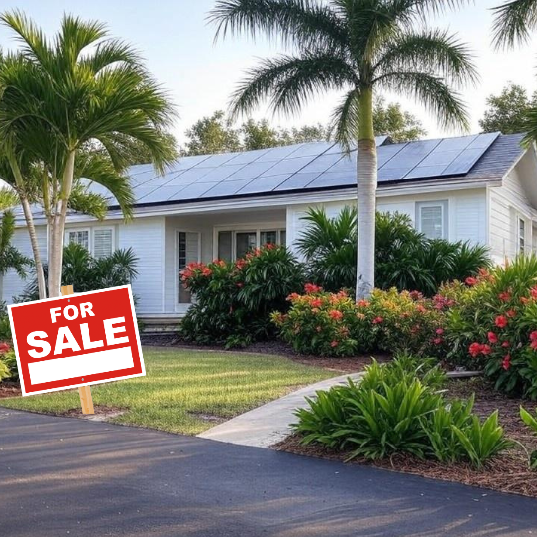 home for sale with solar panels in florida